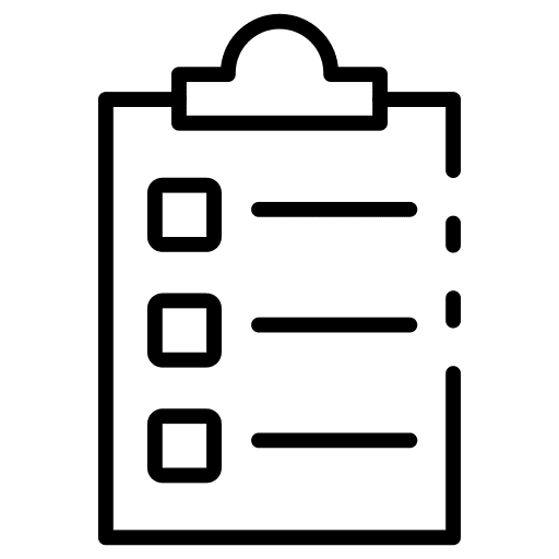 Clipboard files and folders criteria report icon