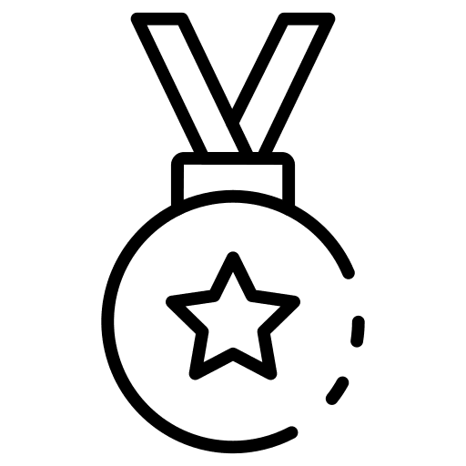 Medal award sports and competition medal icon