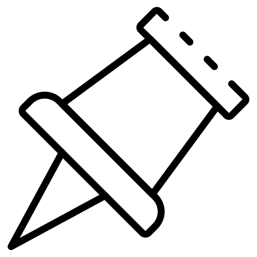 Push pin office material push pin miscellaneous icon