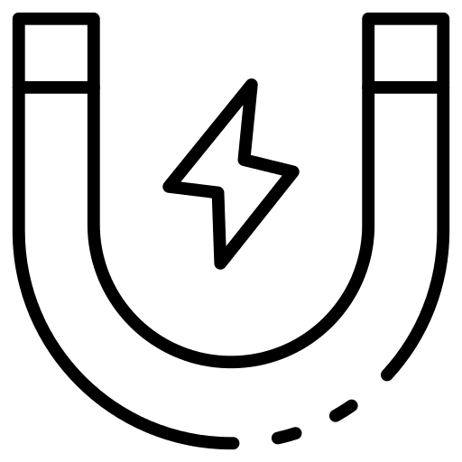 Magnet energy attraction magnet icon