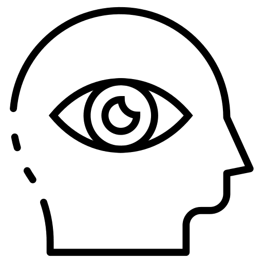 Mind view observe eye icon