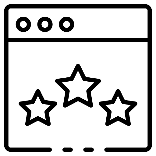 Review web browser review feedback icon