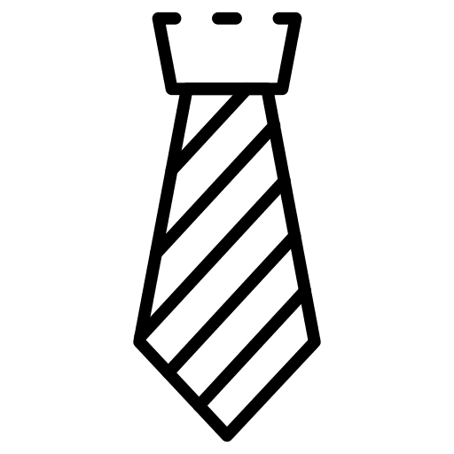 Tie stripes fashion tie icon