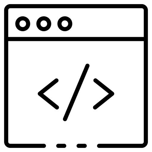 Browser coding web programming icon