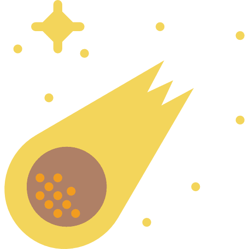 Comet meteor astronomy comet icon