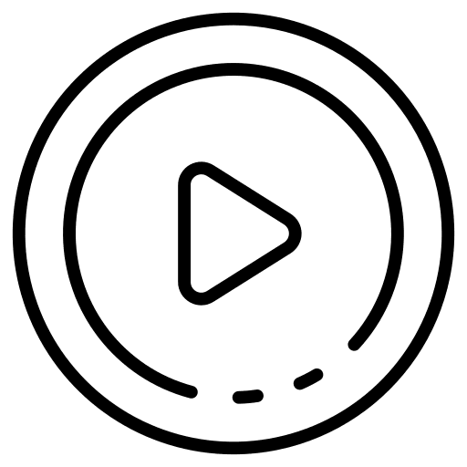 Play button play button music and multimedia ui icon