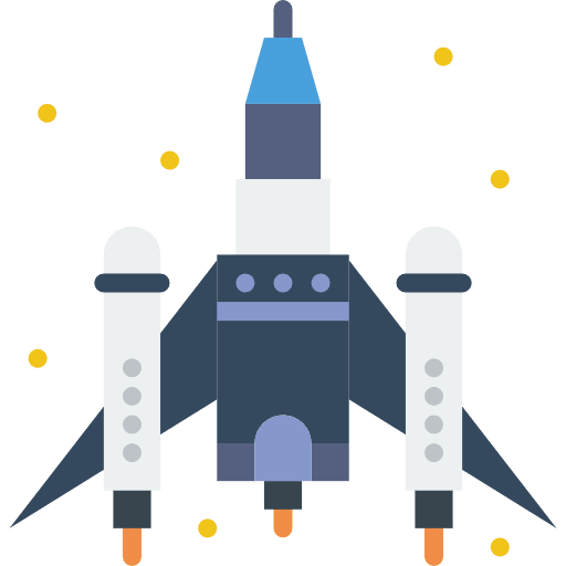 Space ship rocket ship rocket launch space ship launch icon
