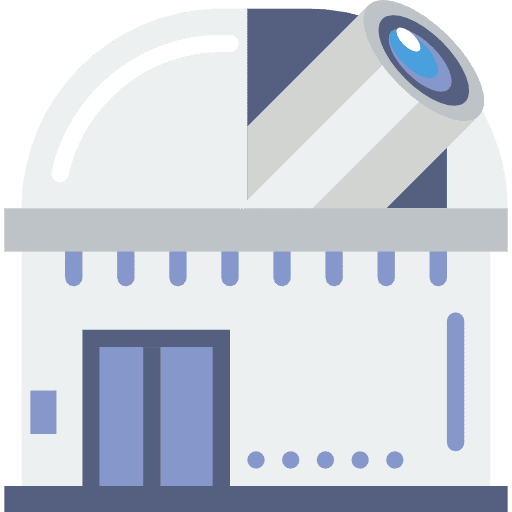 Observatory telescope astronomy science icon Observatory telescope astronomy science icon