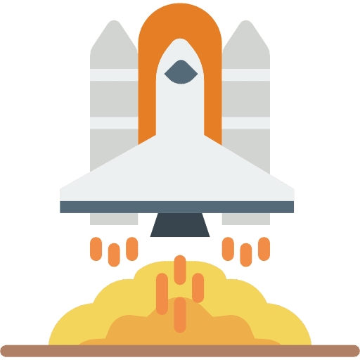 Space ship rocket ship transport rocket launch icon Space ship rocket ship transport rocket launch icon