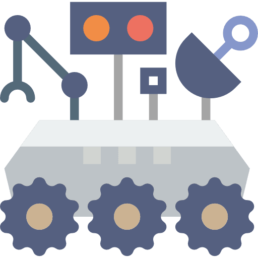 Moon rover automobile transport science icon Moon rover automobile transport science icon