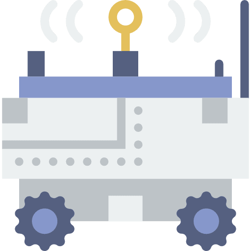 Moon rover science automobile transport icon Moon rover science automobile transport icon