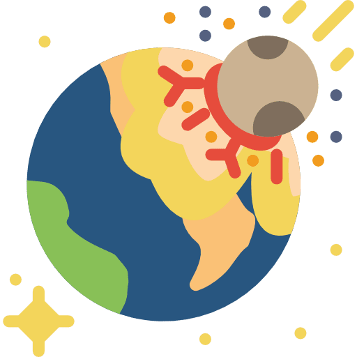 Planet earth asteroid space solar system icon Planet earth asteroid space solar system icon