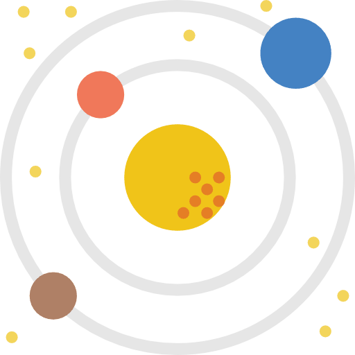 Solar system astronomy space nature icon Solar system astronomy space nature icon