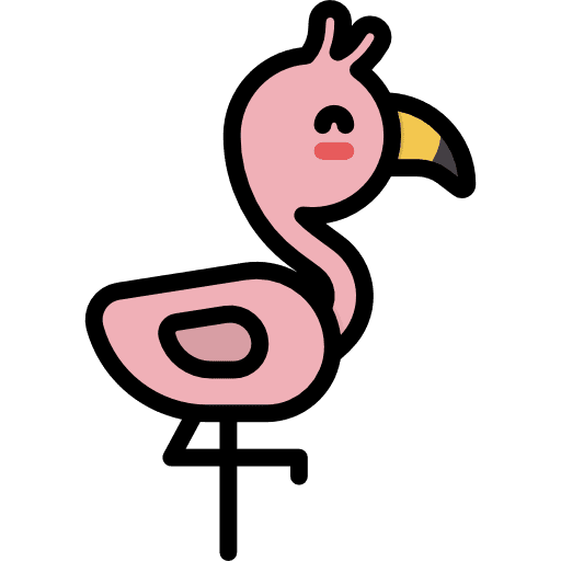 Flamingo animals zoo flamingo icon