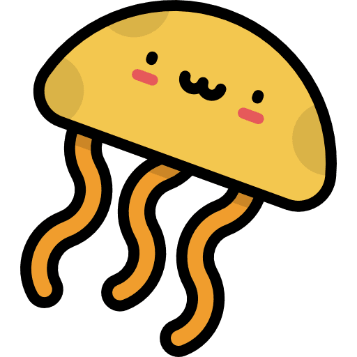 Jellyfish aquarium animals sea life icon