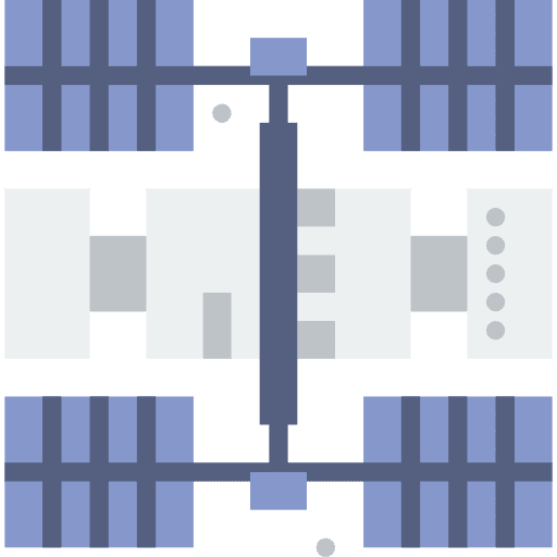 Space station technology space station satellite station icon Space station technology space station satellite station icon