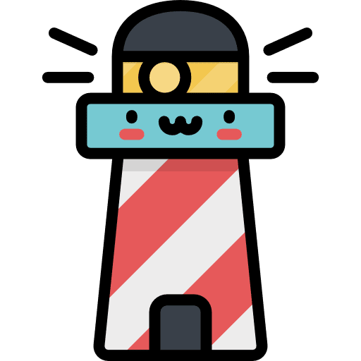 Lighthouse orientation lighthouse kawaii icon