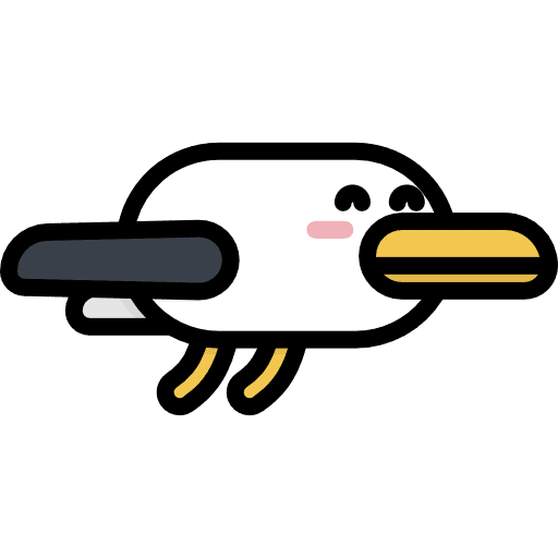 Seagull seagull kawaii beak icon