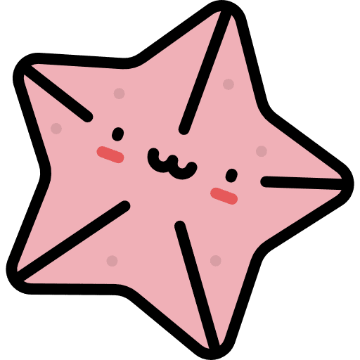 Starfish girly icons aquarium sea life icon