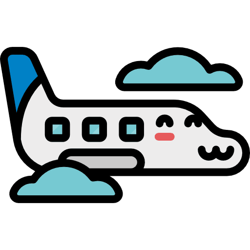 Airplane transport airplane airport icon