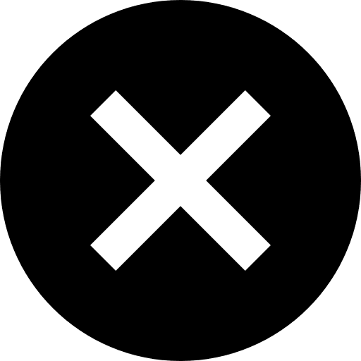 Cancel signs close prohibition icon