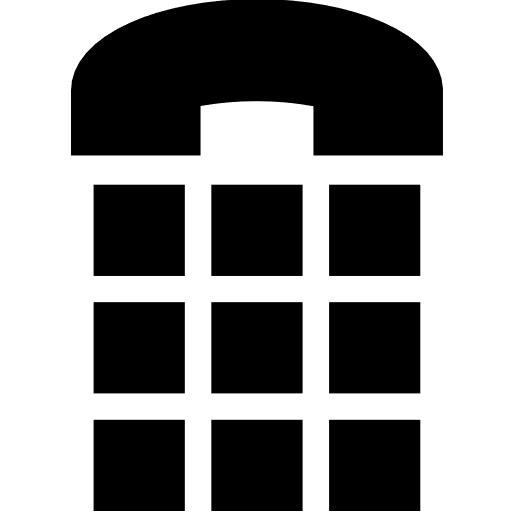 Telephone communications interface telephone icon