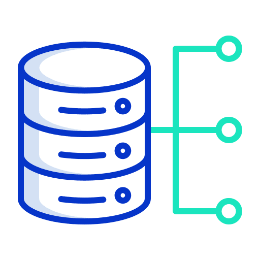 Database data sign interface icon