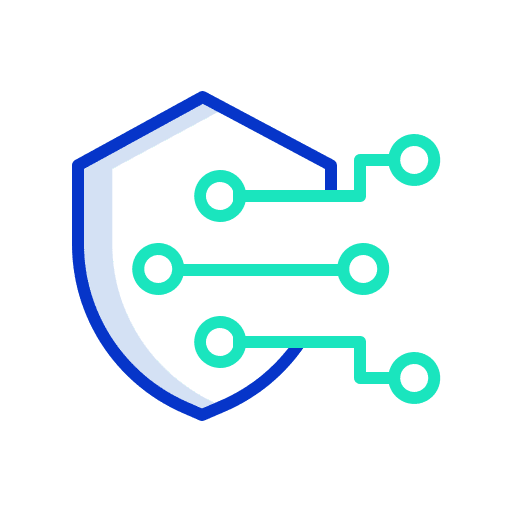 Technology signs database security icon