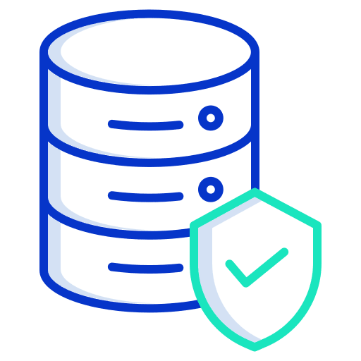 Database security protection data icon