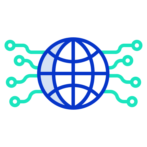 Global planet seo and web worlwide icon