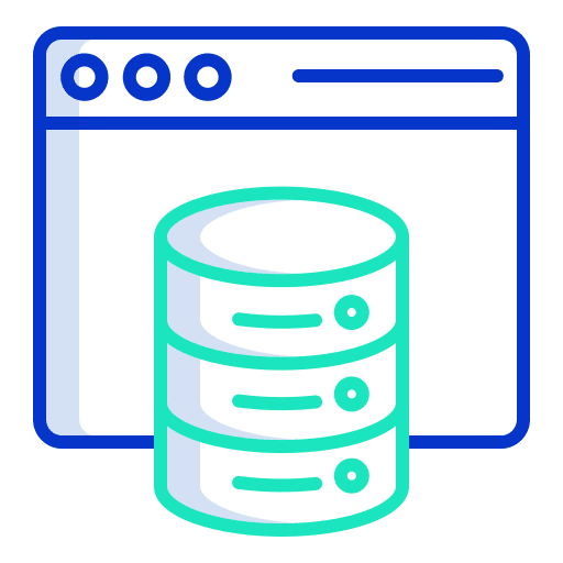 Web data web web page icon