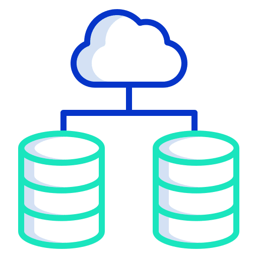 Cloud interface data storage cloud storage icon