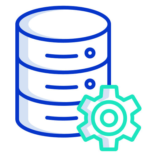 Database data sign interface icon