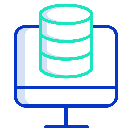 Database server storage monitor icon