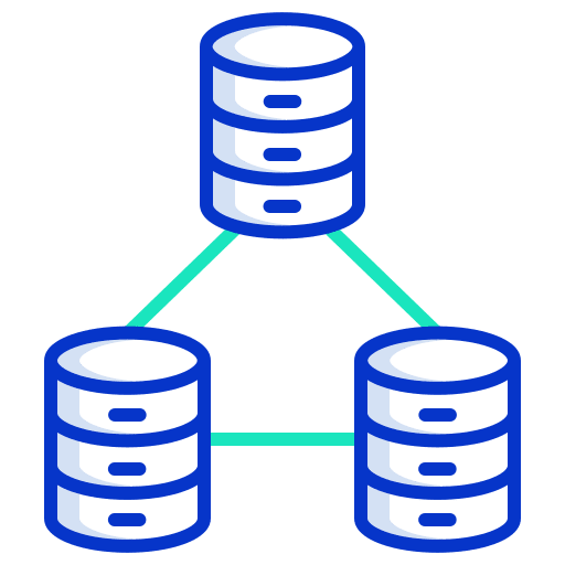 Database sign computing database icon