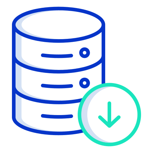 Database signs download computing icon