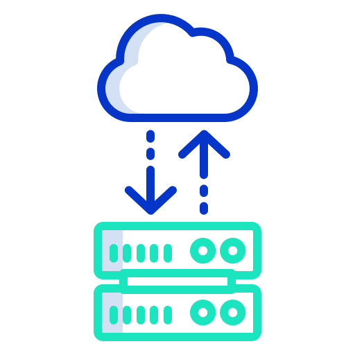 Server arrows computing interface icon