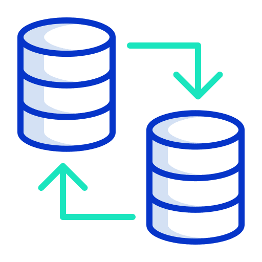 Server database signs interface icon
