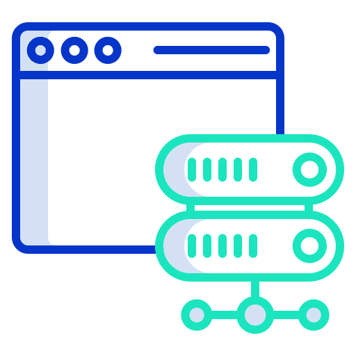 Web data computing sign icon