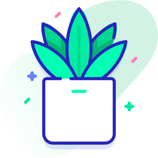 Plant pot medical aloe vera plant pot icon