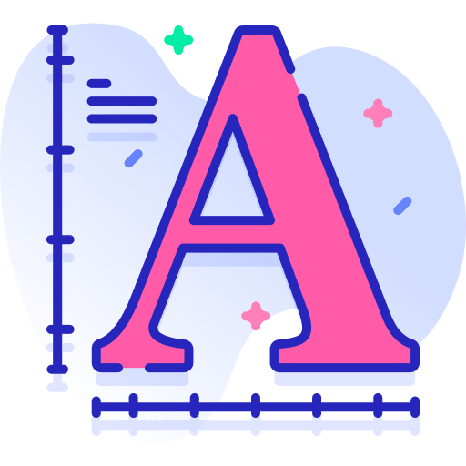 Font text format signs font icon