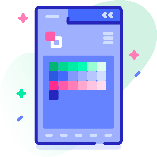 Swatch colors paint color palette icon