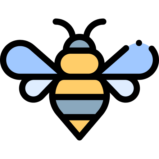 Bee honey animals insect icon