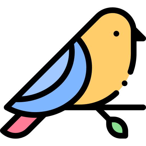 Bird bird fly wings icon