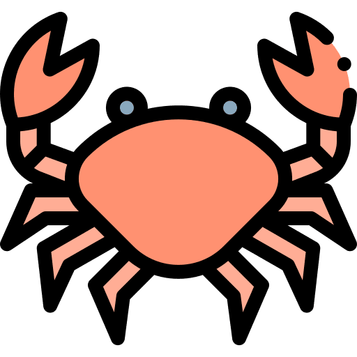 Crab crab seafood summer icon Crab crab seafood summer icon