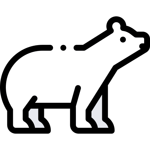Polar bear carnivore north pole arctic icon Polar bear carnivore north pole arctic icon