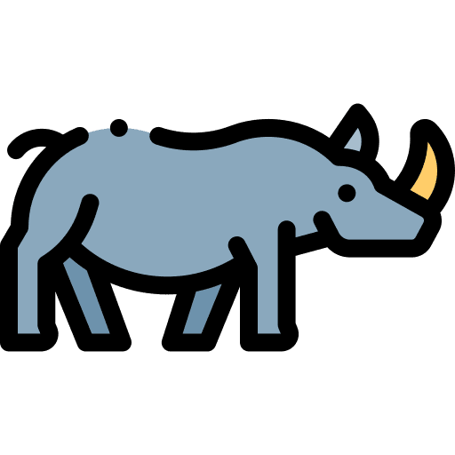 Rhino wildlife wild life rhino icon Rhino wildlife wild life rhino icon