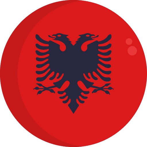 Albania nation flags country icon Albania nation flags country icon