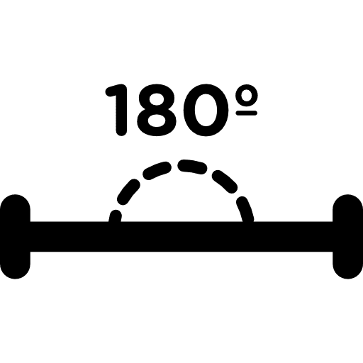 180 degrees angle angle half circle angles icon