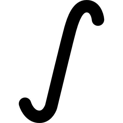 Integral mathematical sign maths symbol signs icon